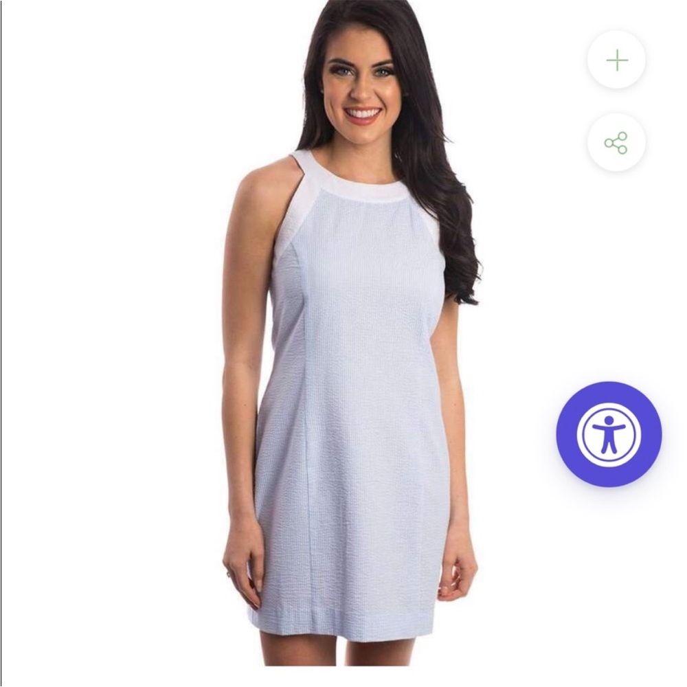 Lauren James Light Blue Mini Dress